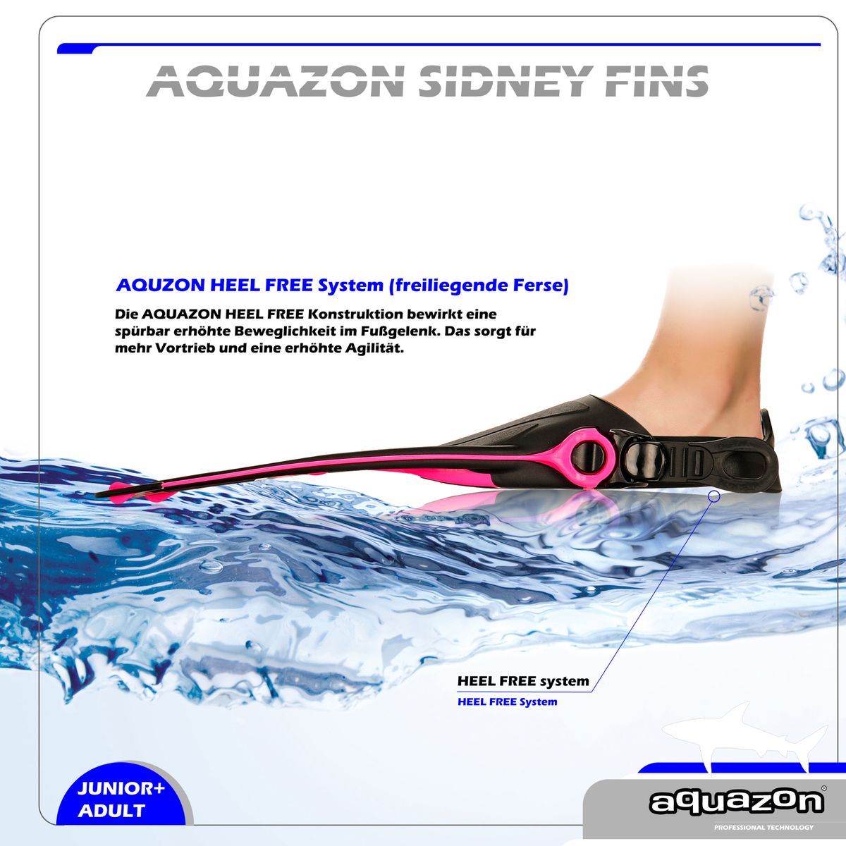 SIDNEY Schwimmflossen, Schnorchelflossen, Taucherflossen