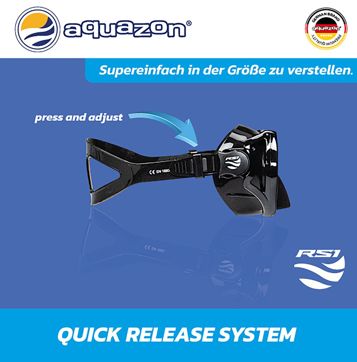 RS1 Schnorchelset für Erwachsene - Professionelle Qualität