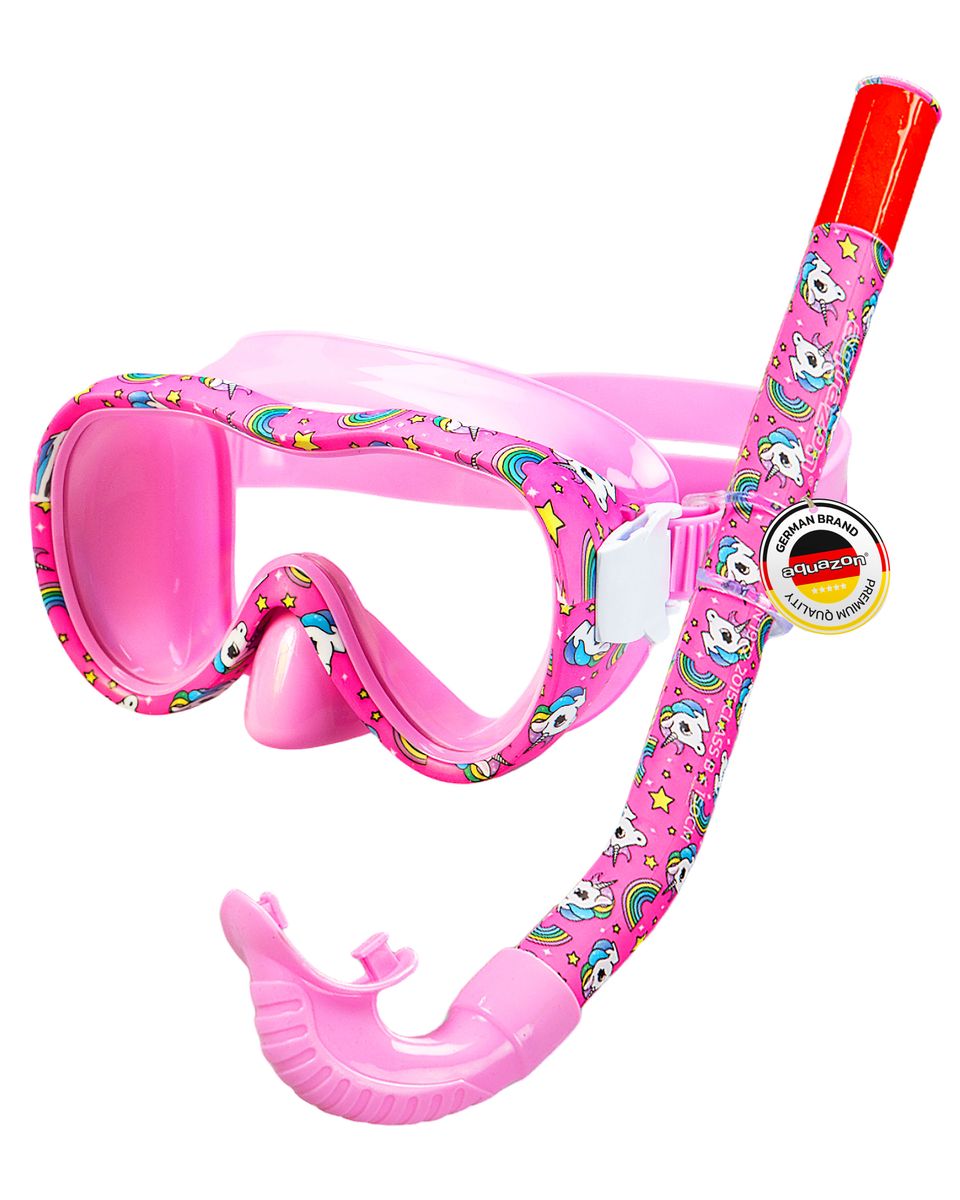 AQUAZON KIDS preisgünstiges Schnorchelset für Kinder von 4-9 Jahren