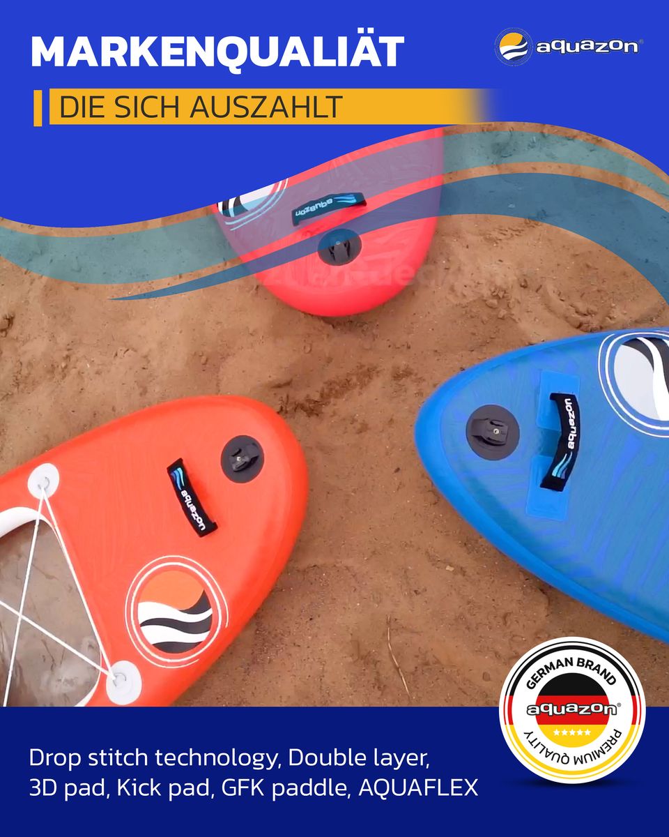 SUP Stand up Paddling Board BREEZE AIR 325 10'8 GFK Paddel Allrounder