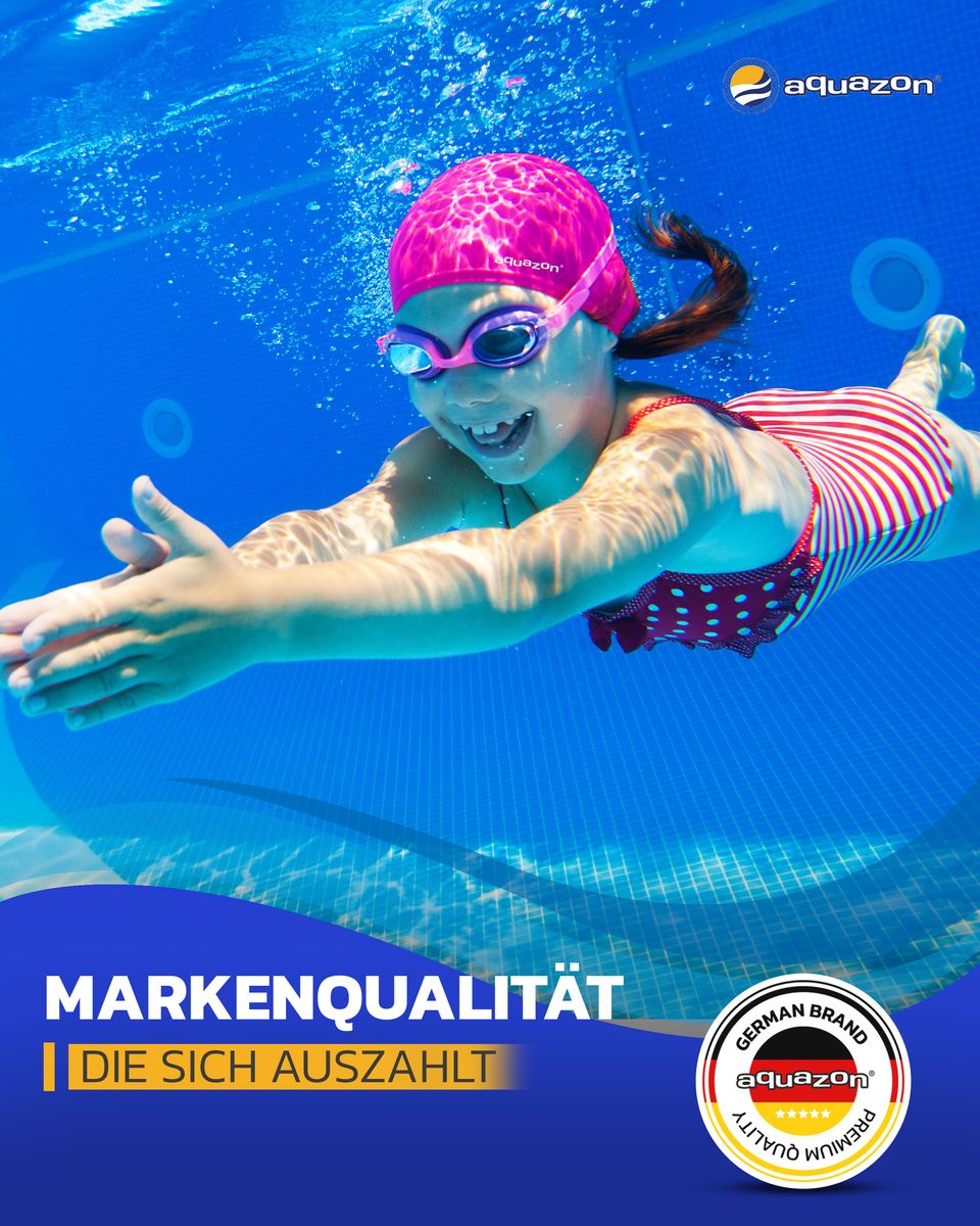 AQUAZON Premium Badekappe für Kinder, Jungen und Mädchen