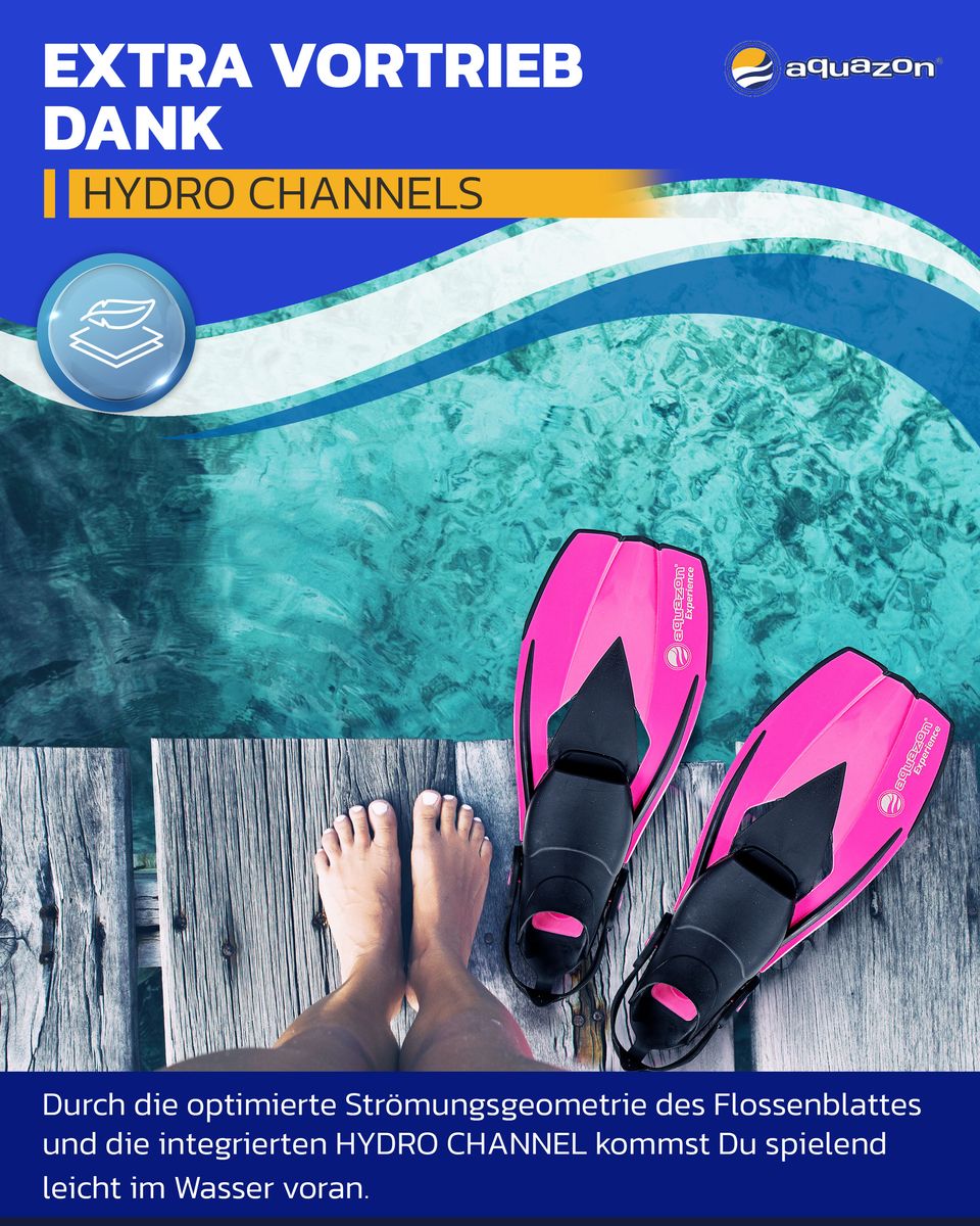 EXPERIENCE verstellbare Familien Taucherflossen, Schwimmflossen