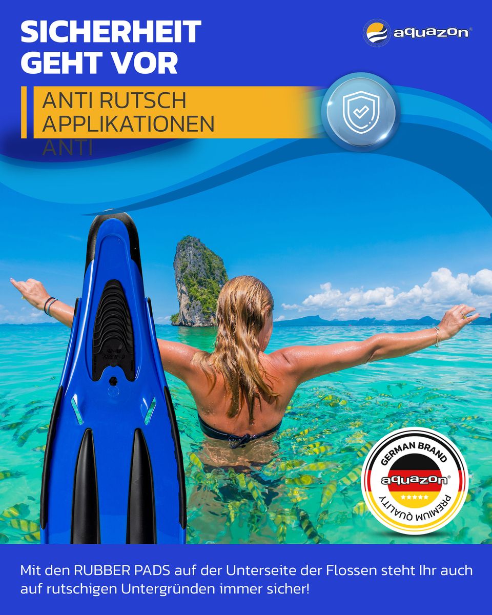 ADVENTURE PRO Schnorchelflossen, Taucherflossen für Erwachsene