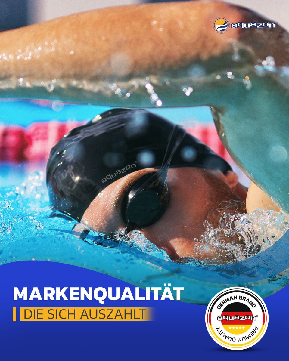 AQUAZON Premium Badekappe Damen, Herren für Erwachsene