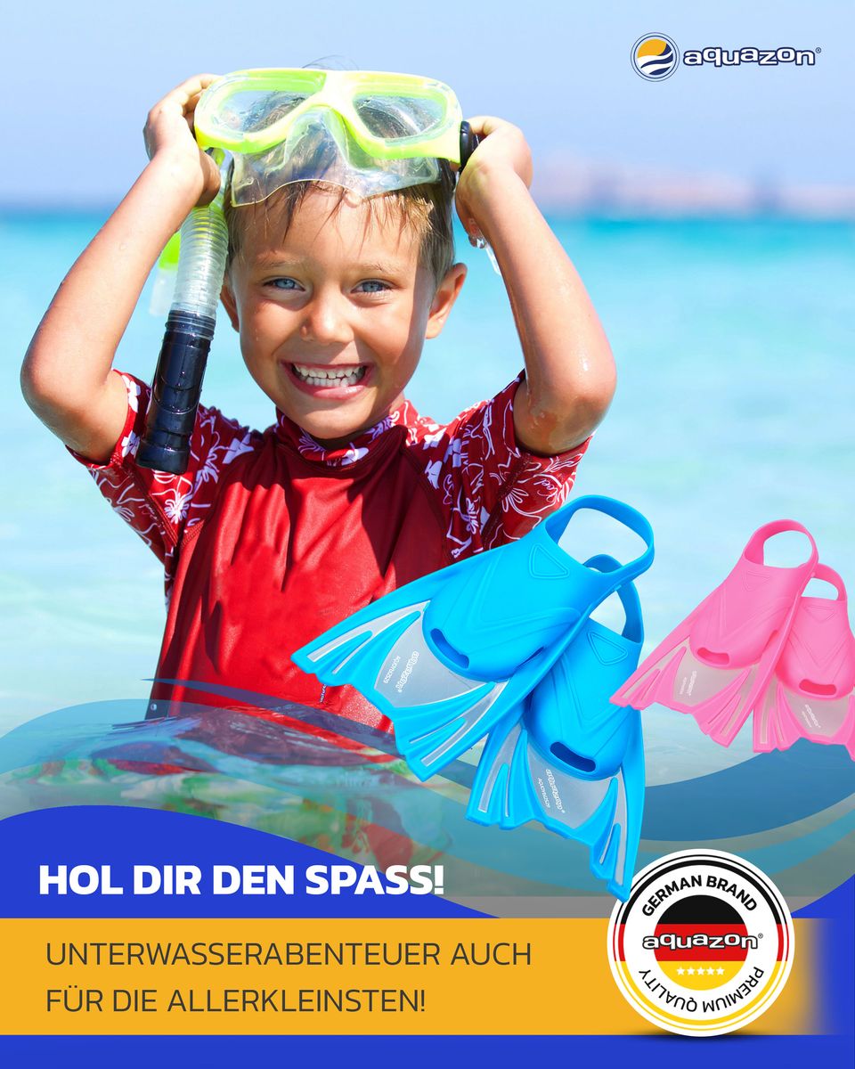 Kinder Schwimmflossen JOY, leicht anzuziehen in Größen 28 - 35