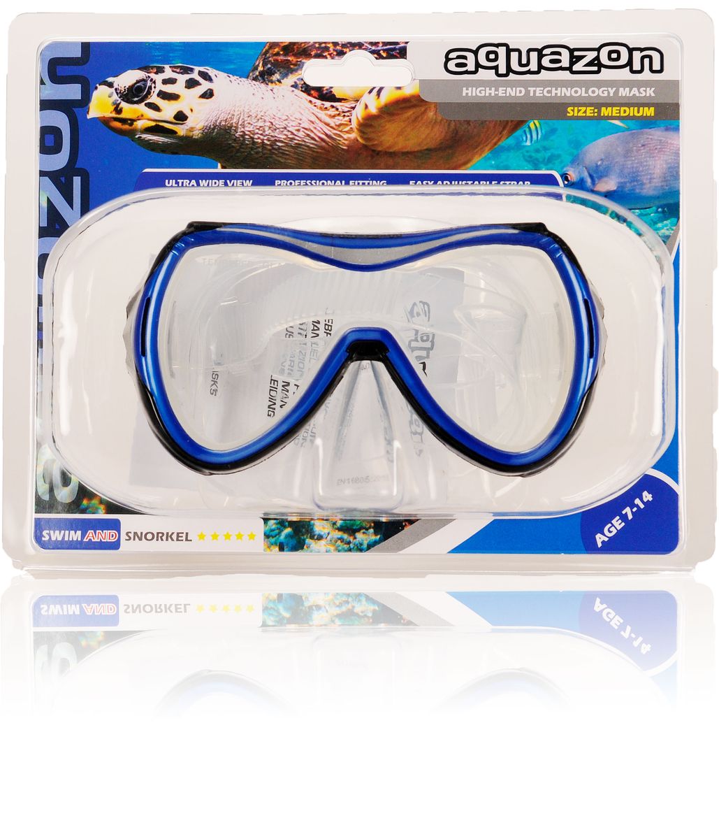 MAUI, Schnorchelbrille für Kinder 7-12 Jahre, tolle Passform
