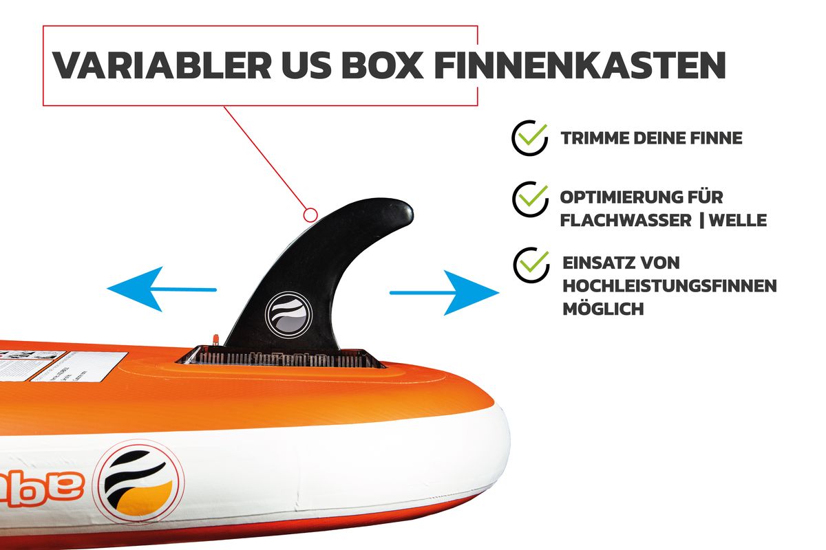 SUP Stand up Paddling Board BREEZE AIR 325 10'8 GFK Paddel Allrounder