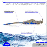 AQUAZON BARRACUDA Schwimmflossen, Schnorchelflossen