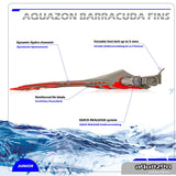 AQUAZON BARRACUDA Schwimmflossen, Schnorchelflossen