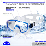 SHARK, Schnorchelbrille für Kinder 7-12 Jahre