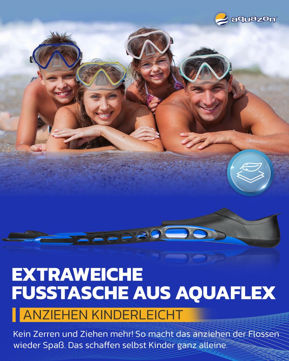 ADVENTURE PRO Schnorchelflossen, Taucherflossen für Erwachsene