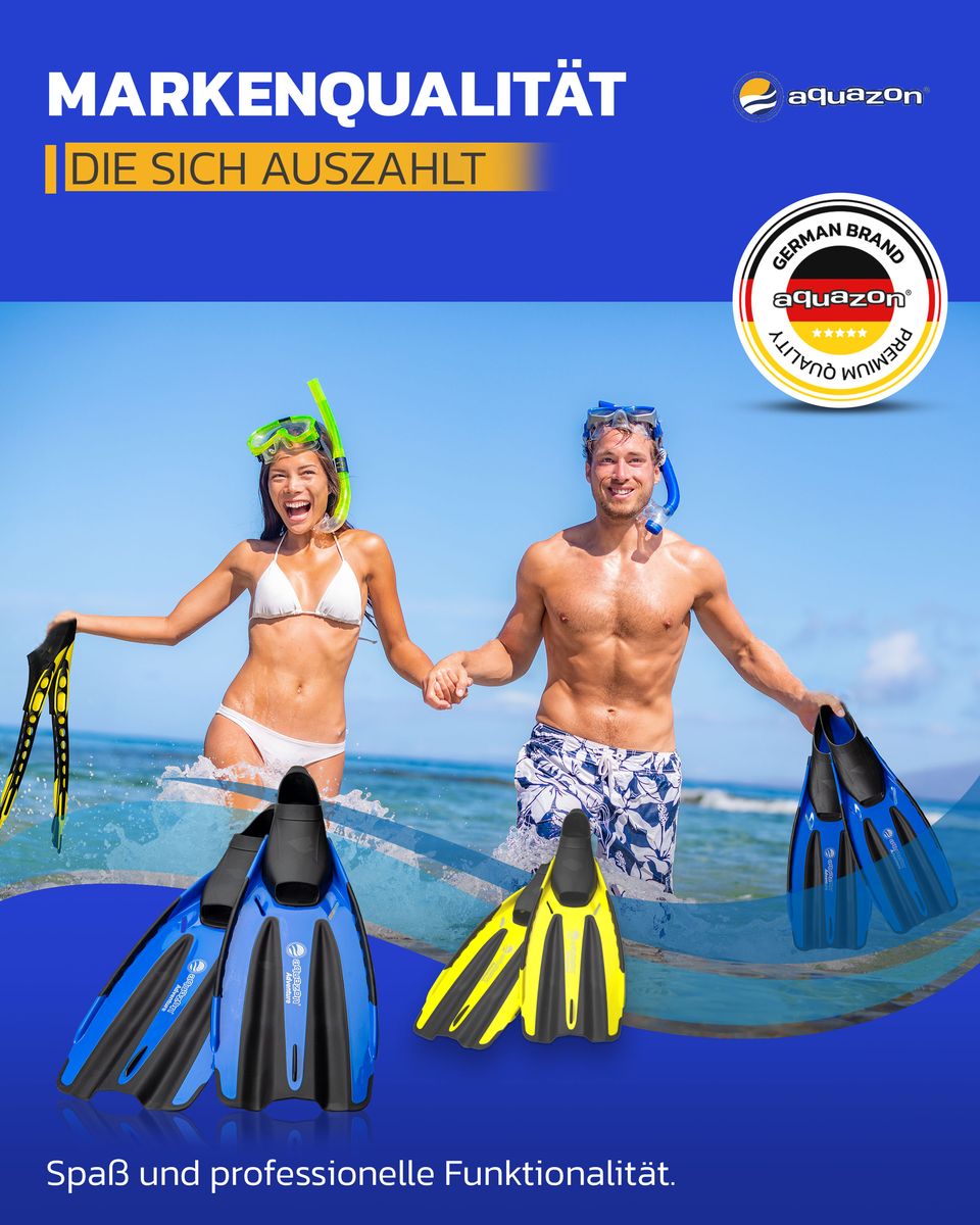 ADVENTURE PRO Schnorchelflossen, Taucherflossen für Erwachsene