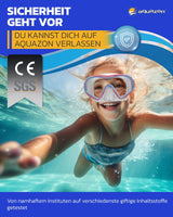 STARFISH Kinder Schnorchelbrille 7-12 Jahre mit innovativem Textil Kopfband