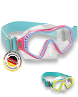 STARFISH Kinder Schnorchelbrille 7-12 Jahre mit innovativem Textil Kopfband